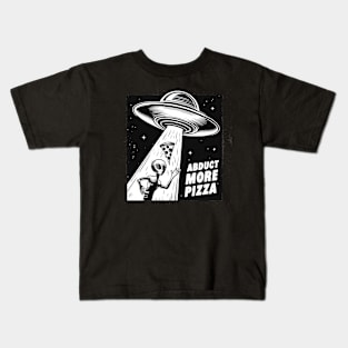 Aliens Abduct More Pizza For UFO Space Party Kids T-Shirt